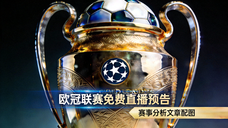 欧冠联赛免费直播预告与赛事分析文章配图 - 欧冠奖杯特写